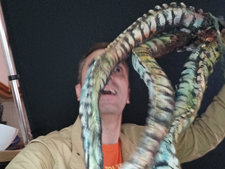 Nathan Head operating The Morgern's tentacles in the original ending
